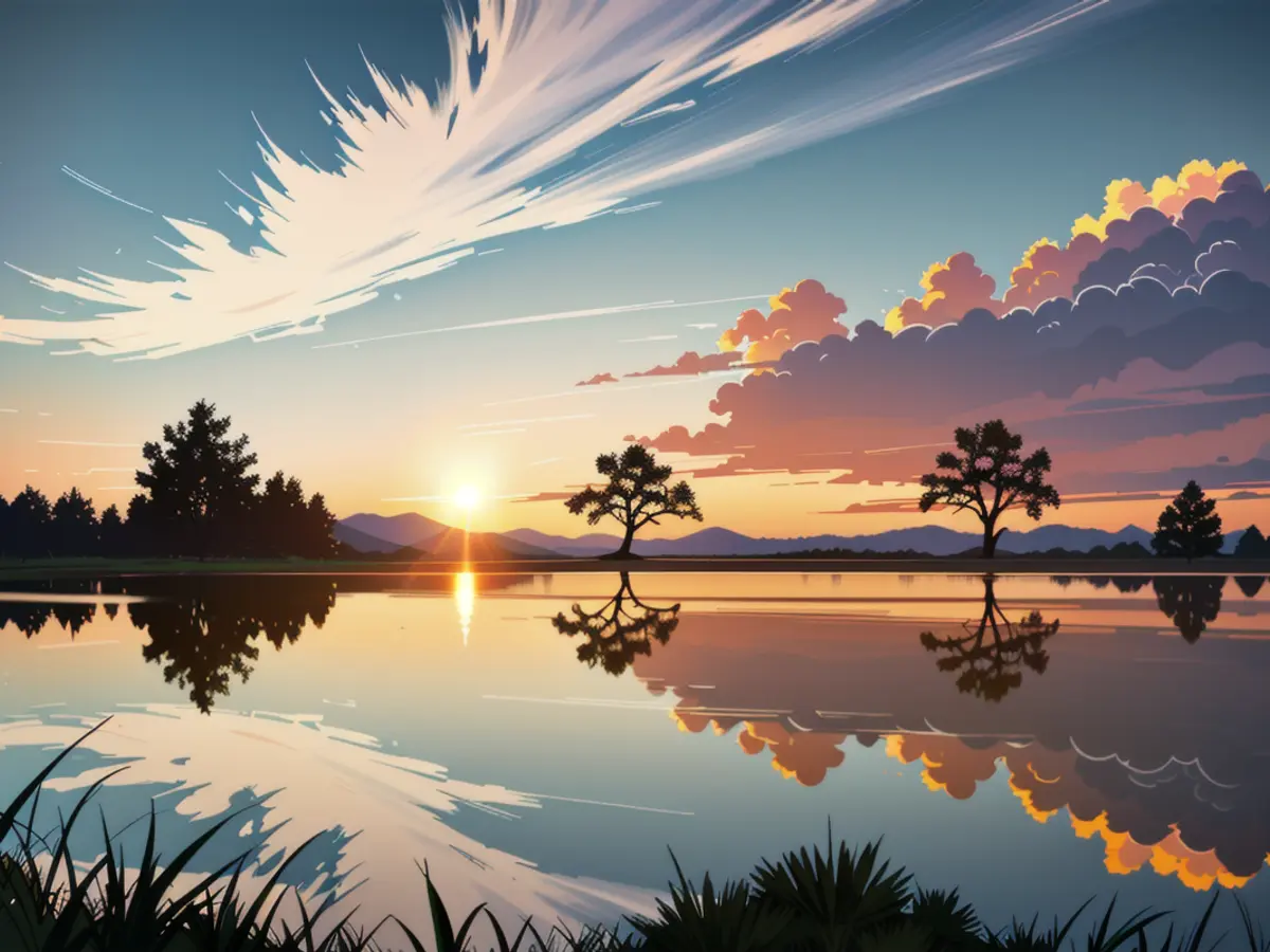 Stunning sunset scene featuring the outline of trees nestled beside a lake in Flower Mound, Texas. U.S. South Metropolis Scoops the Title of Most Comfortable City to Reside In